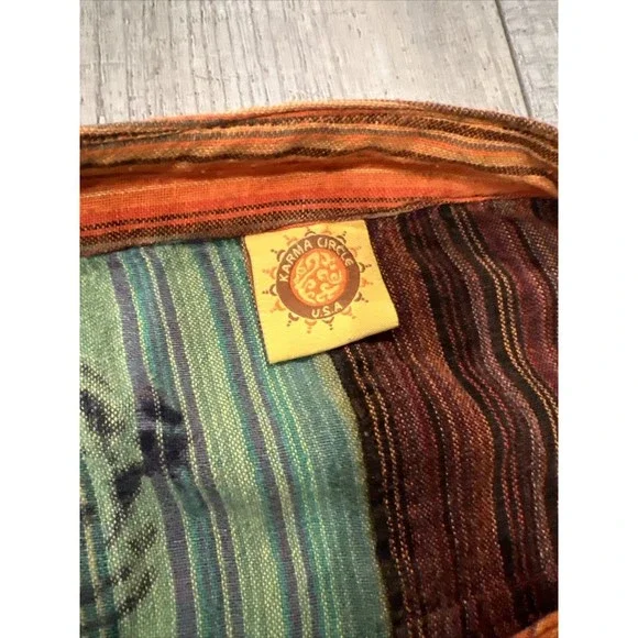 Rare Karma Circle USA Handmade Patchwork Shirt Men XXL 2XL Kurta reyn spooner - Picture 4 of 7